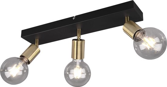 LED Plafondspot - Trion Zuncka - E27 Fitting - 3-lichts - Rechthoek - Mat - Aluminium