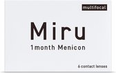 +3,50 - Miru 1Month Multifocal - Hoog - 6 pack - Maandlenzen - BC 8,60 - Multifocale contactlenzen