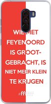6F hoesje - geschikt voor Xiaomi Pocophone F1 -  Transparant TPU Case - Feyenoord - Grootgebracht #ffffff