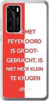 6F hoesje - geschikt voor Huawei P40 -  Transparant TPU Case - Feyenoord - Grootgebracht #ffffff