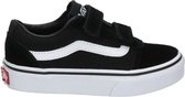 Vans Youth Ward V Suede/Canvas Sneakers - Black/White - Maat 29