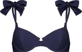 Hunkemöller Dames Badmode Voorgevormde beugel bikinitop Harper  - Blauw - maat E85
