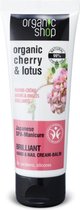 Organic Shop - Organic Cherry & Lotus kremowy balsam do rąk i paznokci 75ml
