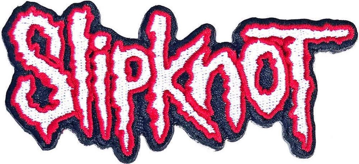Slipknot - CutOut Logo Red Border Patch - Multicolours