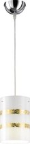 LED Hanglamp - Hangverlichting - Trinon Niki - E27 Fitting - 1-lichts - Rond - Mat Goud - Aluminium