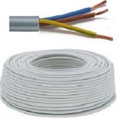 Flexibele VTMB 4G1,5 kabel (H05VV-F) - per meter of op rol - VTMB4G15GR - Grijs