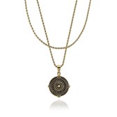 Croyez Jewelry | Medaillon Gold Layerup | Rope / 65cm / 75cm