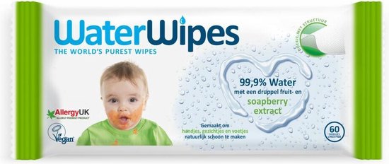 WaterWipes - Babydoekjes - Soapberry Extract - 60st
