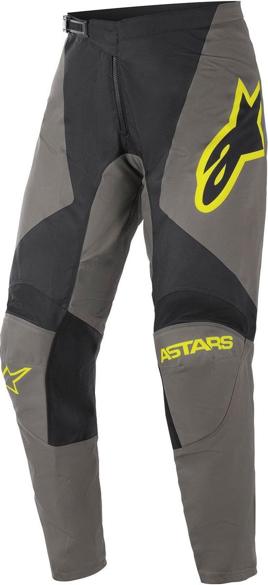 Alpinestars Fluid Speed Dark Gray Yellow Fluo Motorcycle Pants 28