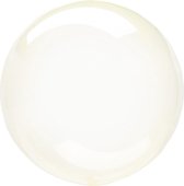 Anagram Folieballon Clearz Petite Crystal 30 Cm Transparant Geel