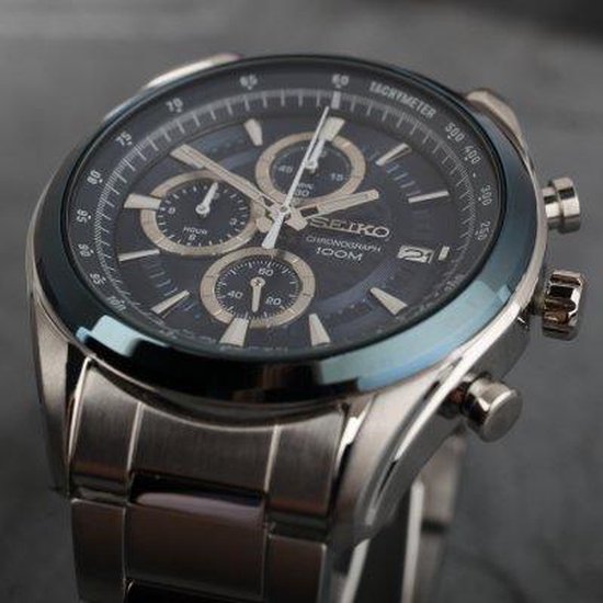 Seiko Chronograph SSB177P1 Heren Horloge - 45 mm | bol.com