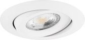 Verona - Inbouwspot Wit Rond - Kantelbaar - 1 Lichtpunt - Ø 82mm - Curved