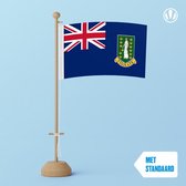 Tafelvlag Britse Maagdeneilanden 10x15cm | met standaard