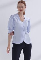 Blouse Dames Lora Lichtblauw - 44