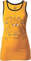 Adventure Time Dames Tank Top Geel Jake Maat L