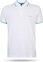 Pierre Cardin - Heren Polo - Gestippeld - Wit