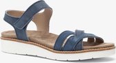 Hush Puppies leren dames sandalen - Blauw - Maat 38 - Echt leer - Uitneembare zool