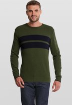 Van Gils - Colour blocking pullover met kasjmier Heren