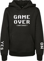 Urban Classics Kinder hoodie/trui -Kids 122- Game Over Zwart