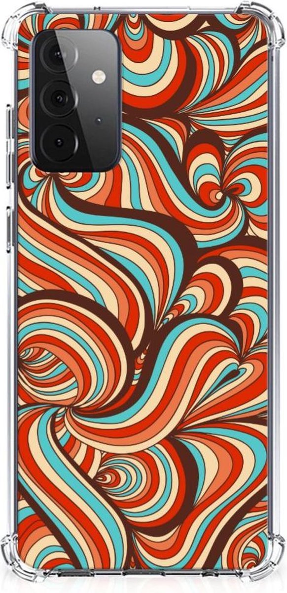 Back Cover voor Samsung Galaxy A72 4G/5G Back Cover Retro