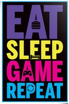 Poster Eat Sleep Game Repeat