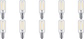PHILIPS - LED Lamp 10 Pack - CorePro Tube Filament 827 T25L - E14 Fitting - 2.1W - Warm Wit 2700K | Vervangt 25W - BES LED