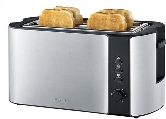 Severin 2590 - Broodroster - toaster - zilver/zwart
