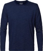 Petrol Industries - Heren Gestreepte longsleeve - Donker blauw - Maat L