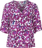 Promiss - Female - Blouse met bloemenprint in viscose  - Paars