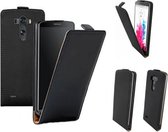 Etui à rabat en cuir, étui pour téléphone LG G3, noir, marque i12Cover