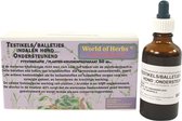 World of herbs fytotherapie testikel / balletjes indalen hond - 50 ml - 1 stuks