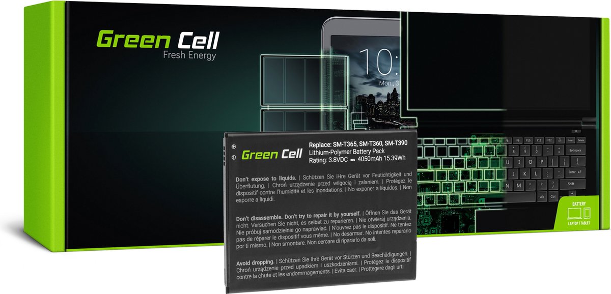 Green Cell TAB44 Galaxy Tab Active 8.0 T360 T365 SM-T360 SM-T365 Galaxy Tab