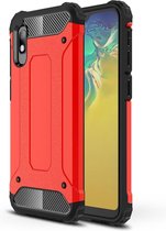 Magic Armor TPU + PC Combination Case voor Galaxy A10e (rood)
