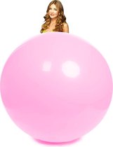 Roze mega ballon 100 cm | per stuk