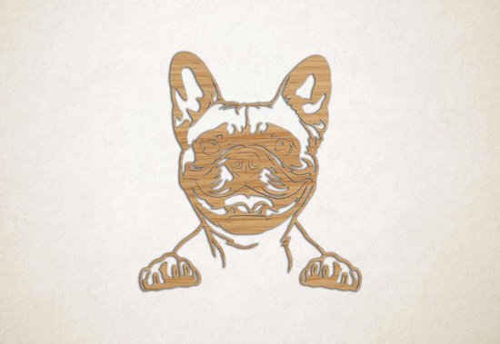 Décoration Murale Noire Bouledogue Français Origami