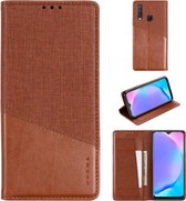 Voor Vivo Y17 MUXMA MX109 horizontale flip lederen tas met houder en kaartsleuf en portemonnee (bruin)