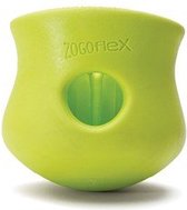 West Paw Toppl Zogoflex - Uitdagend en sterk speelgoed voor honden - Slowfeeder - Vulbaar met voer of snacks - Blauw, Groen, Oranje - S / L/ XL - Kleur: Groen, Maat: Small