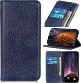 Voor Vivo Y50 Magnetische Crazy Horse Texture Horizontale Flip Leren Case met Houder & Kaartsleuven & Portemonnee (Blauw)