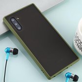 Voor Galaxy Note 10 Skin Hand Feeling Series Anti-fall Frosted PC + TPU Case (groen)