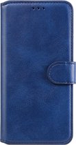 Voor Samsung Galaxy A21s klassieke kalfsstructuur PU + TPU horizontale flip lederen tas, met houder & kaartsleuven en portemonnee (blauw)