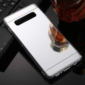 Voor Galaxy S10 TPU + acryl luxe plating spiegel telefoon hoes (zilver)