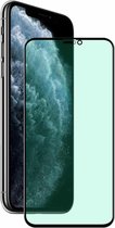 ENKAY Hat-Prince 0.26mm 9H 6D Gebogen Volledig scherm Oogbescherming Groene film Gehard glas Beschermer Voor iPhone 11 Pro Max / XS Max ENKAY