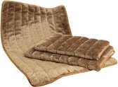 Ligbed pluche bruin - 107x70 cm - 1 stuks