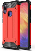 Magic Armor TPU + PC Combinatie Case voor Xiaomi Redmi Note 7 / Redmi Note 7 Pro (rood)