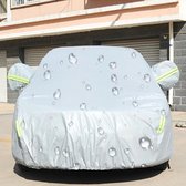 PEVA Anti-Dust Waterdichte zonwering Sedan Car Cover met waarschuwingsstrips, past op auto's tot 5,1 m (199 inch) in lengte