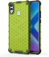 Shockproof Honeycomb PC + TPU Case voor Huawei Honor 8X (groen)