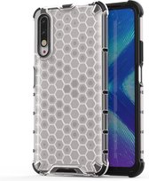 Voor Huawei Honor 9X / 9X Pro Shockproof Honeycomb PC + TPU Case (transparant)