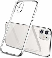 Voor iPhone 11 Pro Max Magic Cube Plating TPU beschermhoes (zilver)