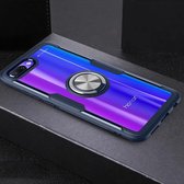 Krasbestendige TPU + acryl ringbeugel beschermhoes voor Huawei Honor 10 (marineblauw)