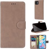 Retro Frosted Horizontale Flip PU lederen tas met houder & kaartsleuven & portemonnee & fotolijst voor iPhone 12 mini (beige)